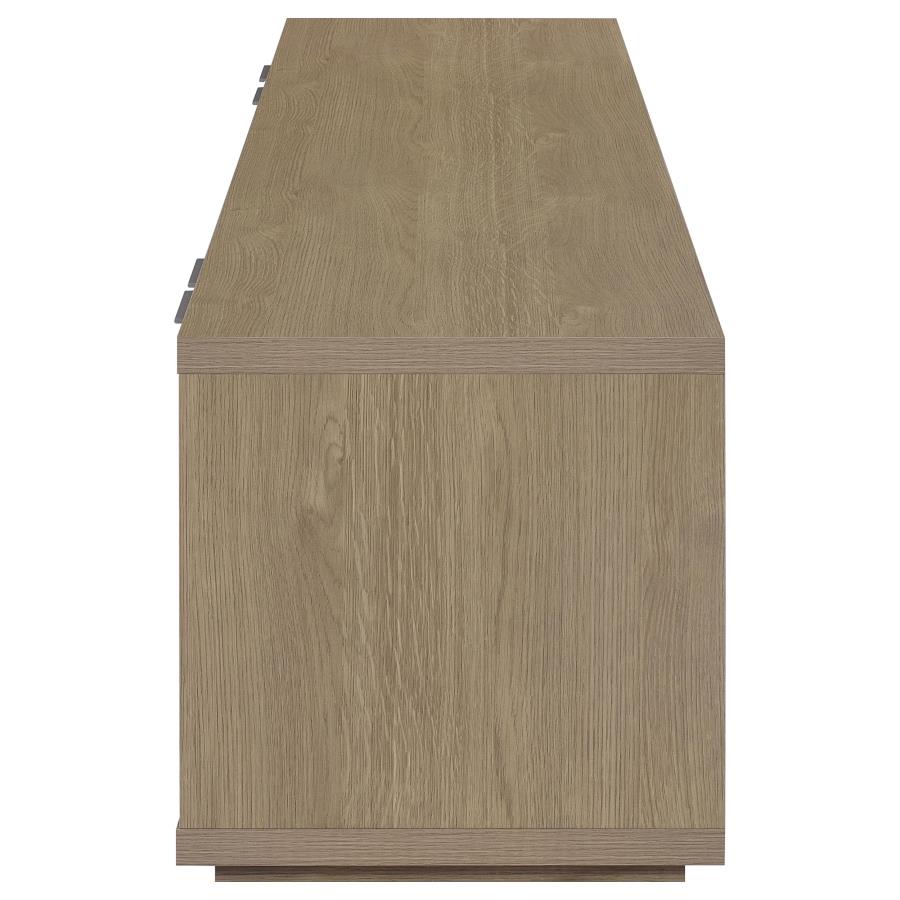 Ingram Latte 4-Door TV Stand for TVs up to 85 Inches by Coaster at Eve Furniture
