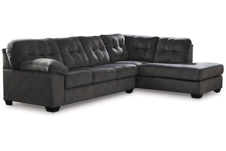 Accrington Granite 2-Piece Sectional with Ottoman