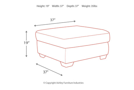 Accrington Granite Oversized Ottoman