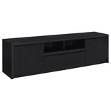 Winfield Black 78-inch 2-Door TV Stand Media Console by Coaster at Eve Furniture
