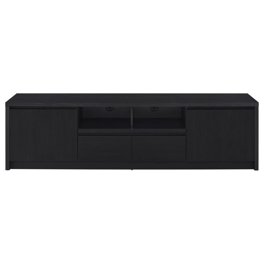 Winfield Black 78-inch 2-Door TV Stand Media Console by Coaster at Eve Furniture