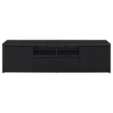 Winfield Black 78-inch 2-Door TV Stand Media Console by Coaster at Eve Furniture