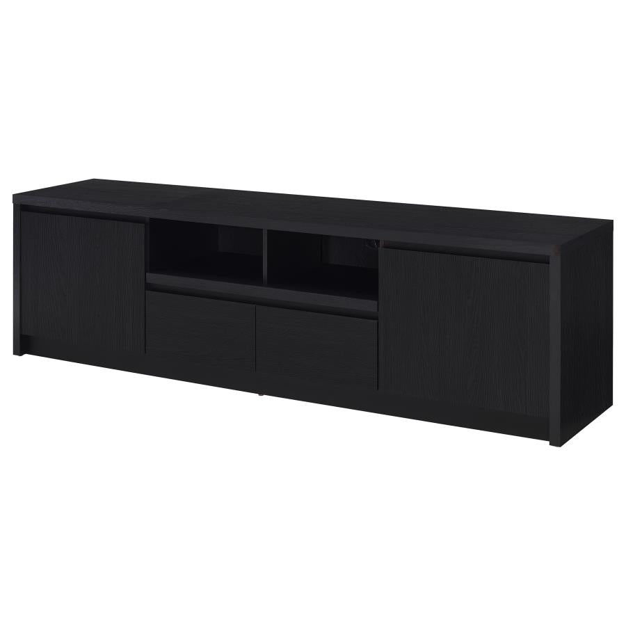 Winfield Black 78-inch 2-Door TV Stand Media Console by Coaster at Eve Furniture
