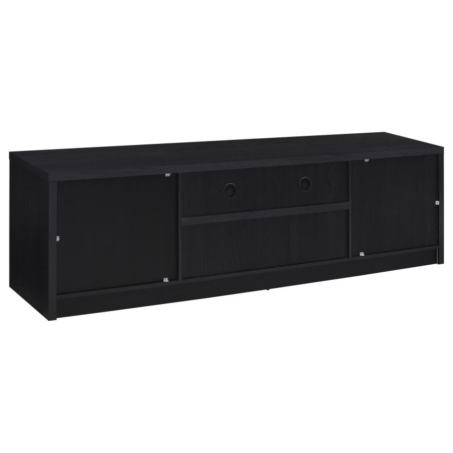 Winfield Black 78-inch 2-Door TV Stand Media Console by Coaster at Eve Furniture