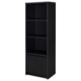 Winfield Black 3-shelf Media Tower Entertainment Pier