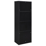 Winfield Black 3-shelf Media Tower Entertainment Pier