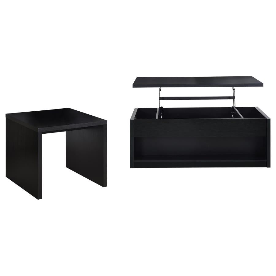 Knapp Black 2-Piece Lift Top Occasional Table Set