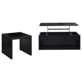 Knapp Black 2-Piece Lift Top Occasional Table Set