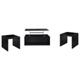 Knapp Black 3-Piece Lift Top Occasional Table Set