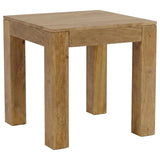 Butte Natural Square Mango Wood End Table by Coaster at Eve Furniture