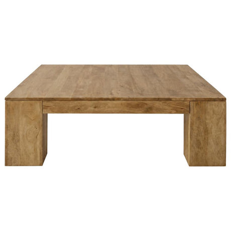 Butte Natural Square Mango Wood Coffee Table by Coaster at Eve Furniture