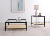 Amherst Black 2-Piece Coffee and End Table Set by Coaster at Eve Furniture