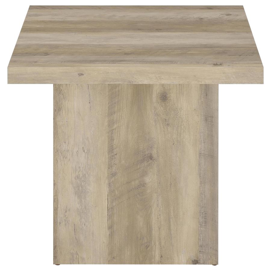 Devar Distressed Pine 3-Piece Square Occasional Table Set