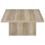 Devar Distressed Pine 3-Piece Square Occasional Table Set
