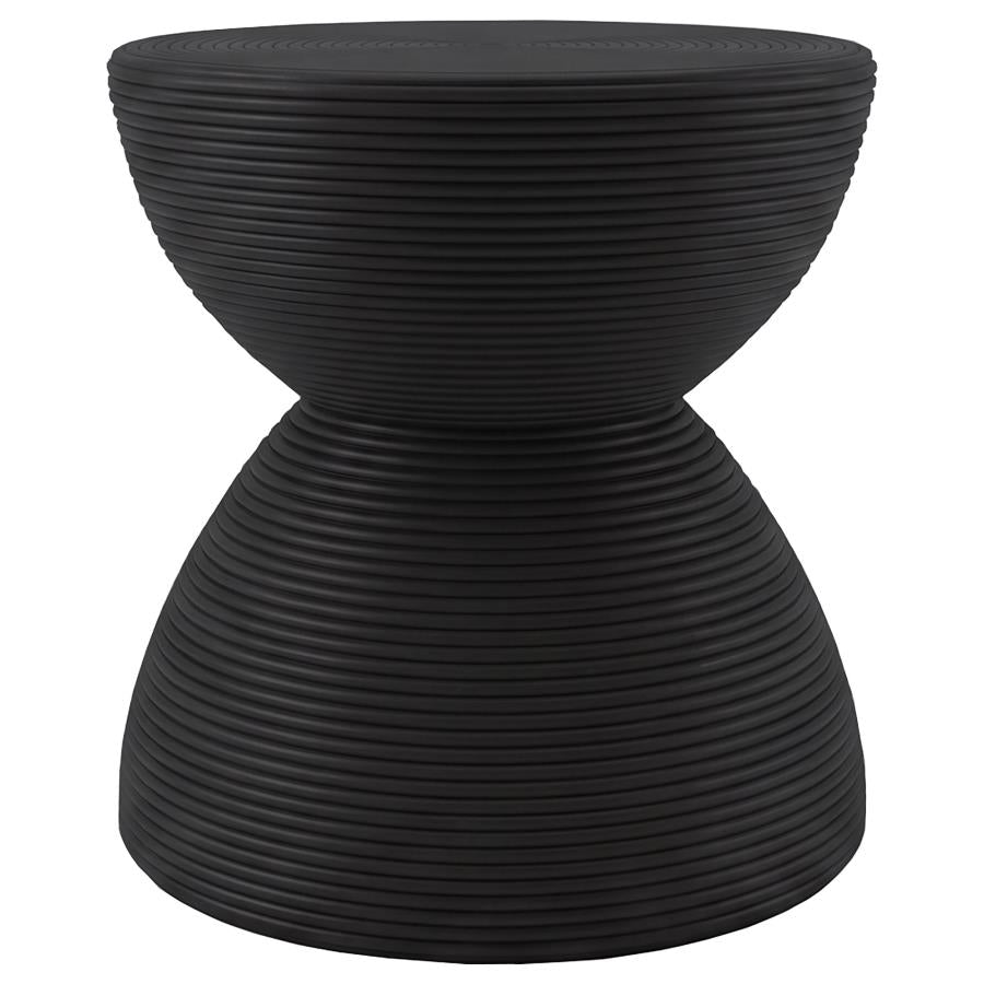 Macedo Black 2-Piece Transitional Round Rattan Occasional Table Set by Coaster at Eve Furniture