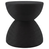 Macedo Black 2-Piece Transitional Round Rattan Occasional Table Set by Coaster at Eve Furniture