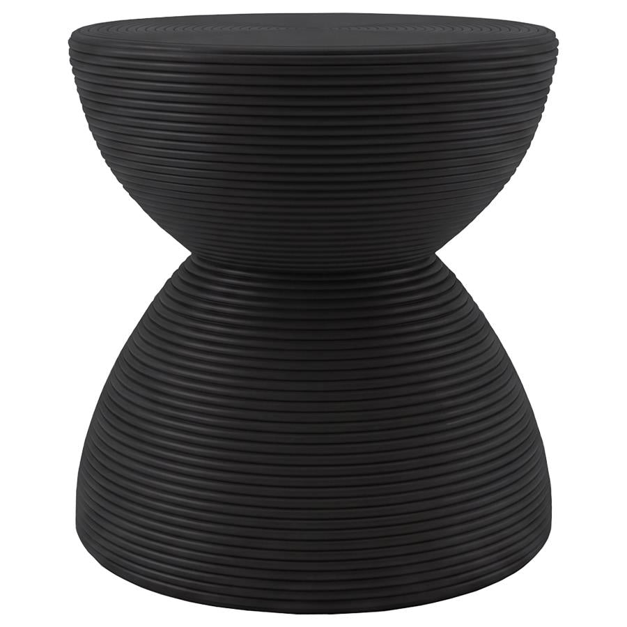 Macedo Black 3-Piece Transitional Round Rattan Occasional Table Set by Coaster at Eve Furniture