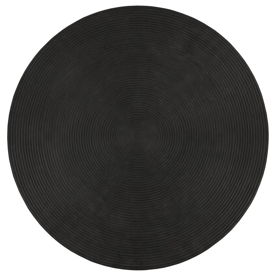 Macedo Black 3-Piece Transitional Round Rattan Occasional Table Set by Coaster at Eve Furniture
