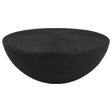Macedo Black Round Ribbed Rattan Drum Coffee Table by Coaster at Eve Furniture
