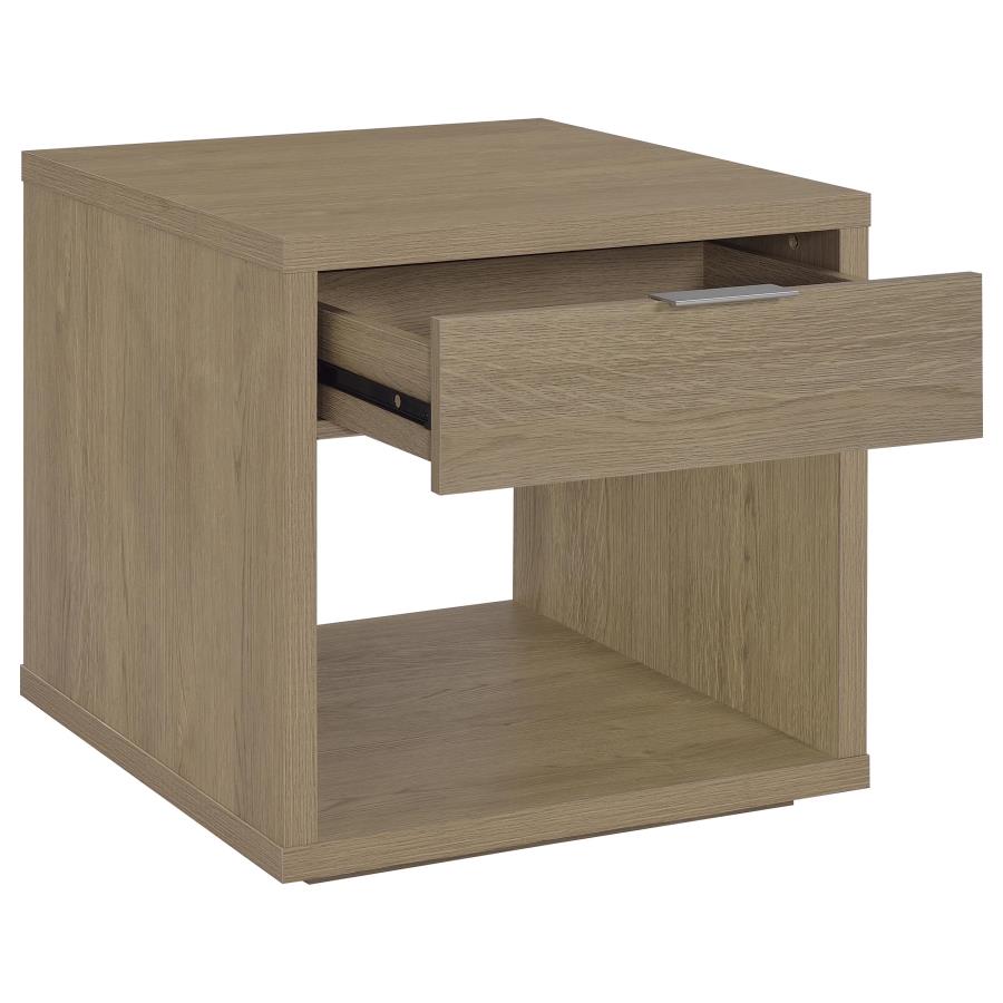Ingram Latte 3-Piece Coffee and End Table Set with Storage