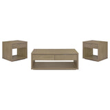 Ingram Latte 3-Piece Coffee and End Table Set with Storage