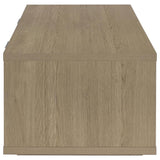 Ingram Latte 2-Drawer Rectangular Coffee Table with Open Shelf by Coaster at Eve Furniture