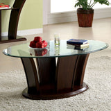 Manhattan Brown Cherry Coffee Table by Furniture of America at Eve Furniture