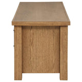 Beasley Golden Oak 2-Door 71-Inch Wood TV Stand Media Console by Coaster at Eve Furniture