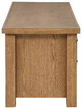 Beasley Golden Oak 2-Door 71-Inch Wood TV Stand Media Console by Coaster at Eve Furniture