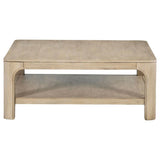 Solano Weathered Mango Square Wood Cocktail Coffee Table