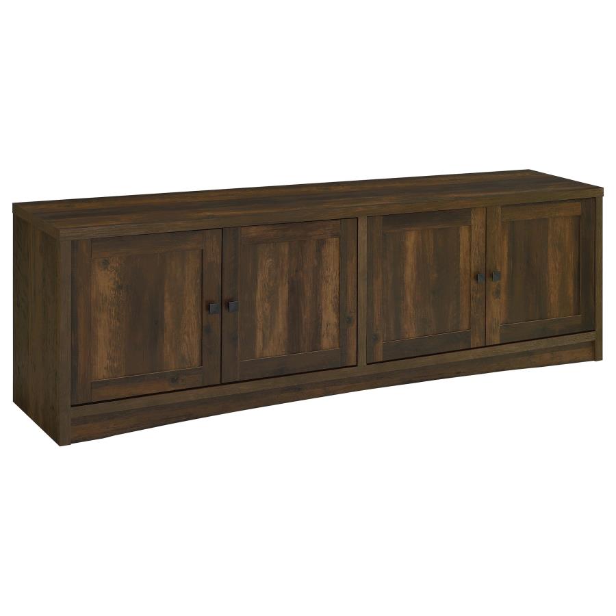 Laughlin Dark Pine 4-door Engineered Wood 78" TV Stand