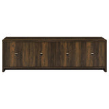 Laughlin Dark Pine 4-door Engineered Wood 78" TV Stand