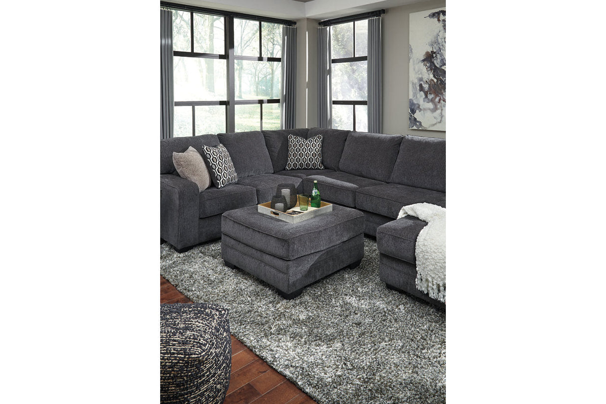 Tracling Slate Oversized Ottoman