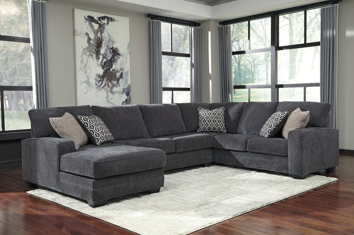 Tracling Slate 3-Piece LAF Chaise Sectional