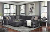 Tracling Slate 3-Piece Sectional with Ottoman