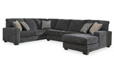 Tracling Slate 3-Piece Sectional with Ottoman