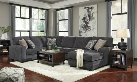 Tracling Slate 3-Piece RAF Chaise Sectional