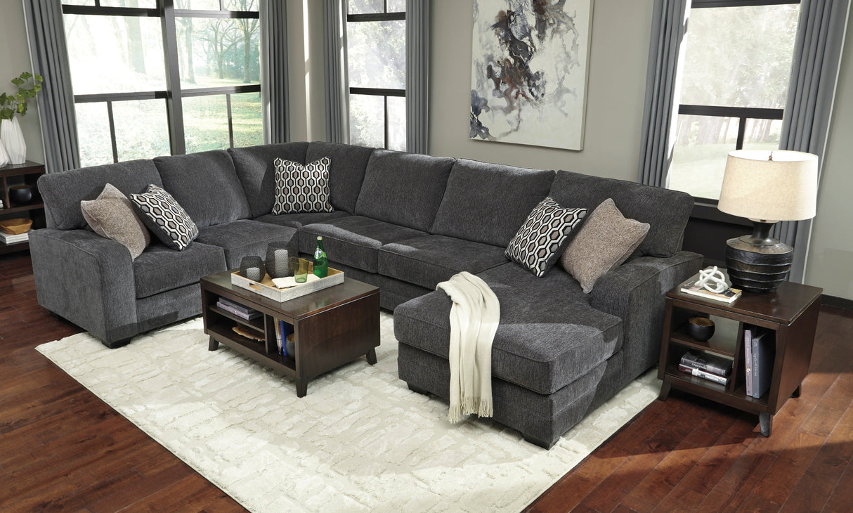 Tracling Slate 3-Piece RAF Chaise Sectional