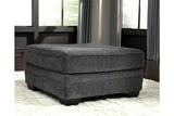 Tracling Slate Oversized Ottoman