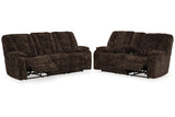 Soundwave Chocolate Reclining Living Room Set