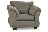 Darcy Cobblestone Chair and Ottoman