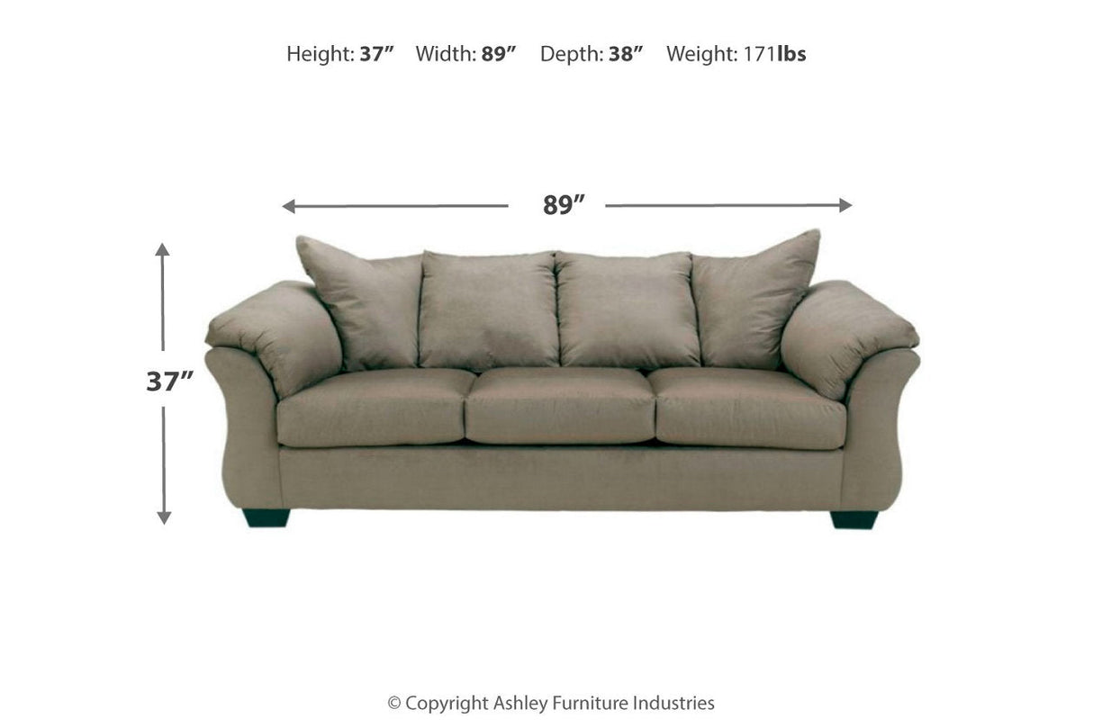 Darcy Cobblestone Sofa, Loveseat and Recliner