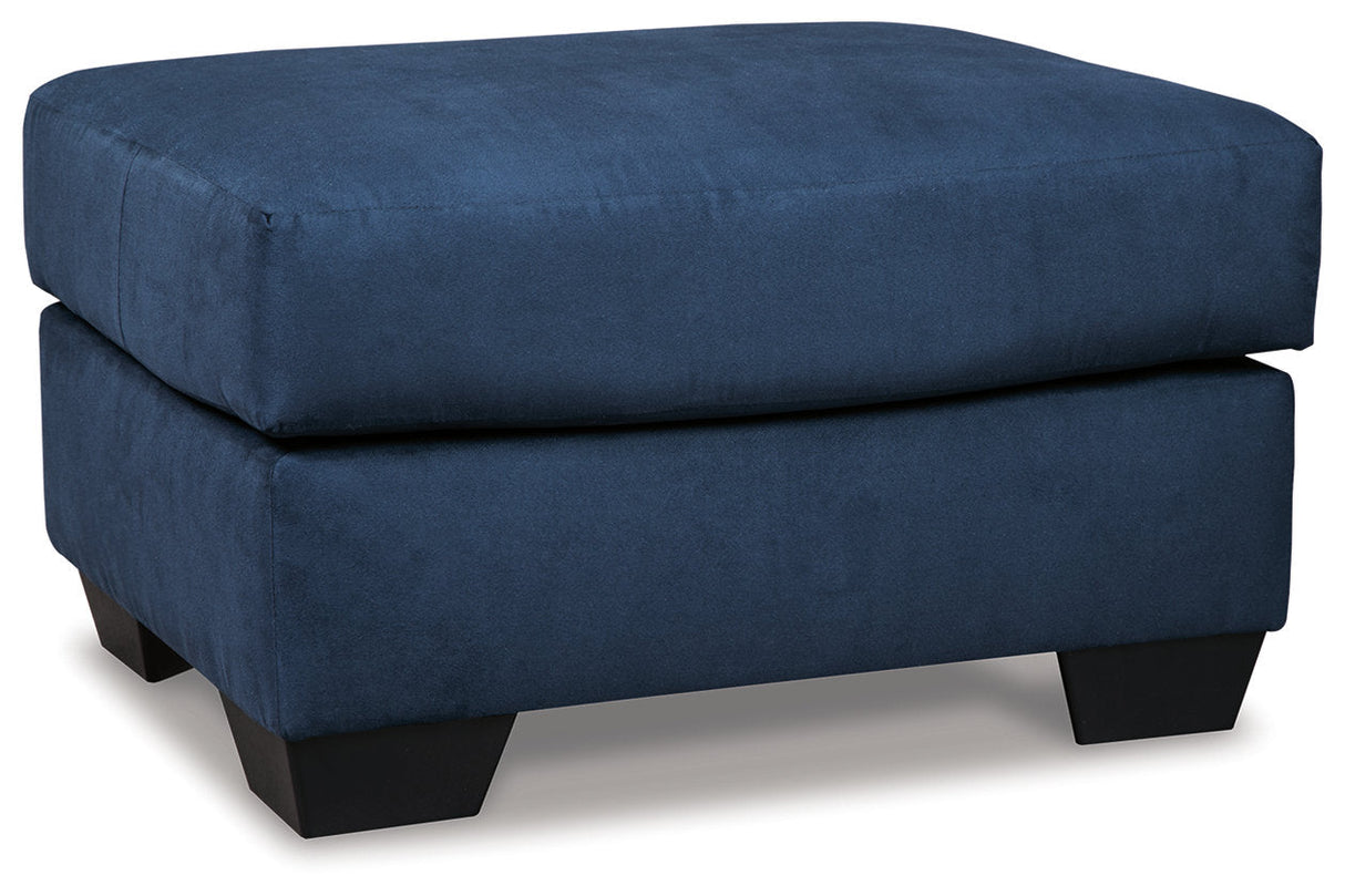 Darcy Blue Ottoman