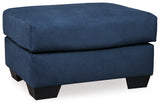 Darcy Blue Chair and Ottoman