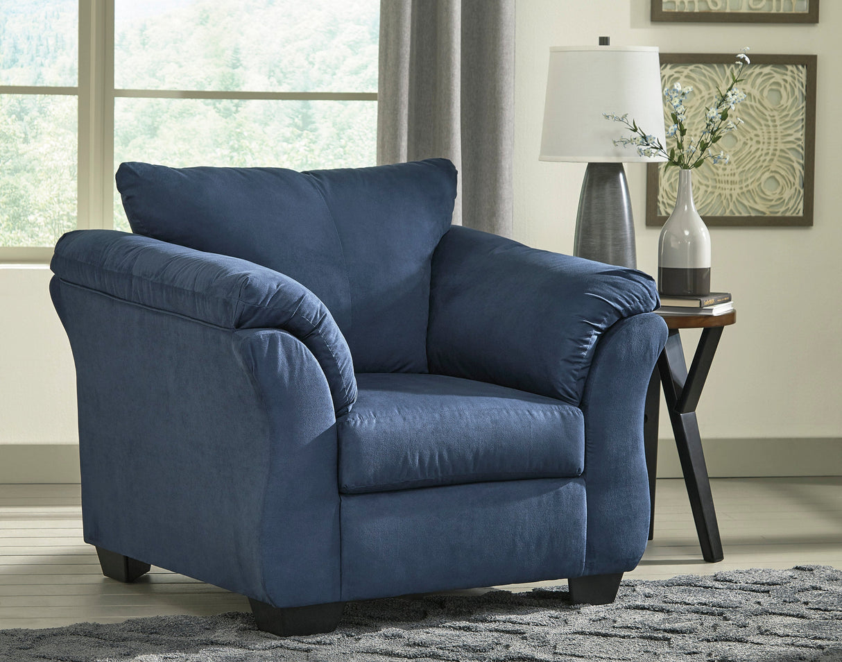 Darcy Blue Living Room Set