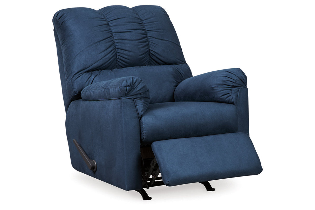 Darcy Blue Sofa and Recliner