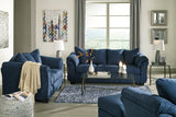 Darcy Blue Sofa, Loveseat, Chair and Ottoman