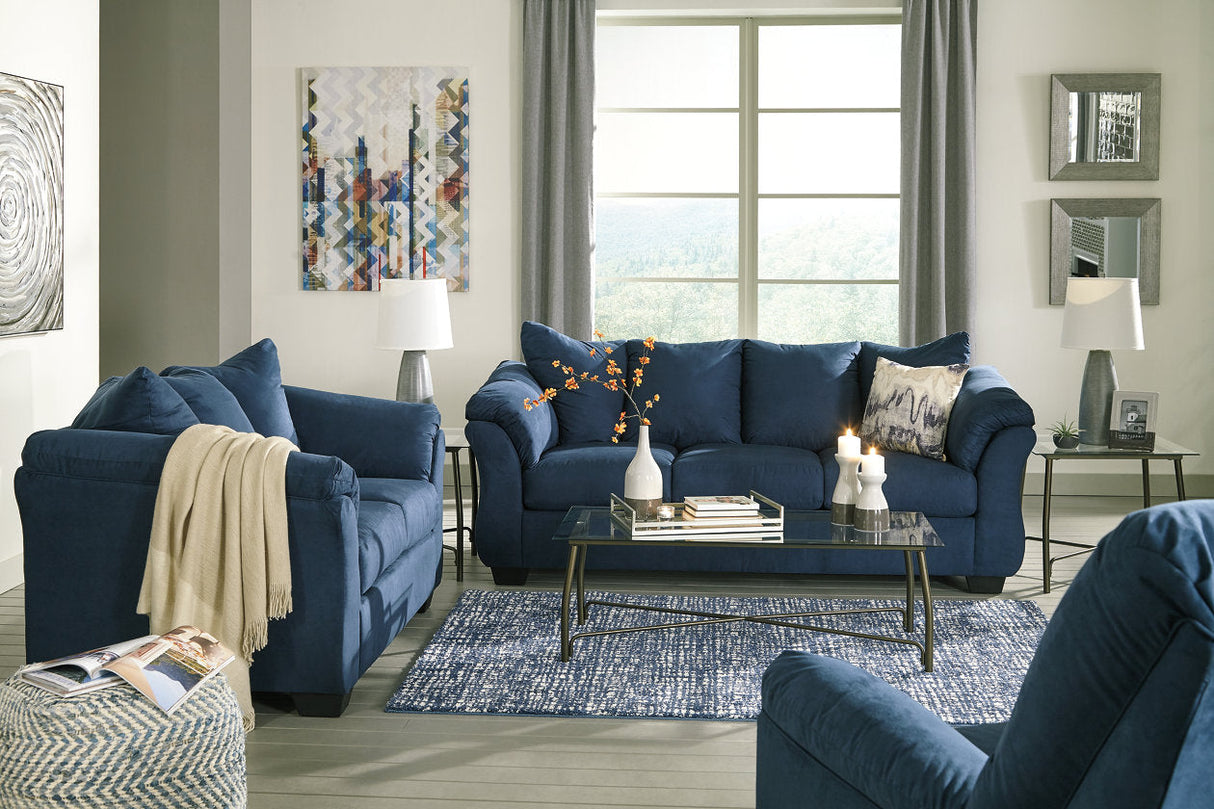 Darcy Blue Loveseat