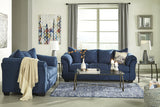 Darcy Blue Sofa and Loveseat