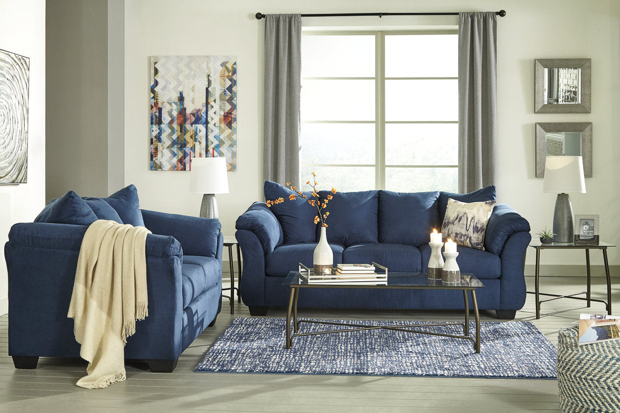 Darcy Blue Loveseat